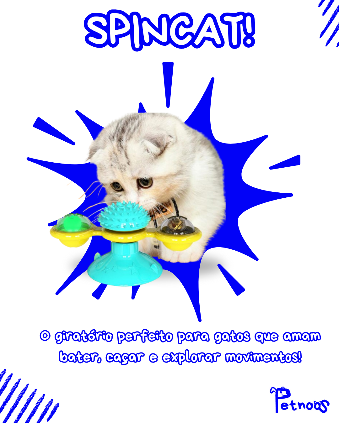 SPINCAT - O GIRO QUE DESPERTA O INSTINTO DO SEU GATO!