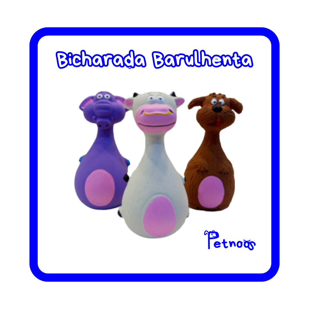 BICHARADA BARULHENTA - MORDEDOR RESISTENTE COM SOM DIVERTIDO!