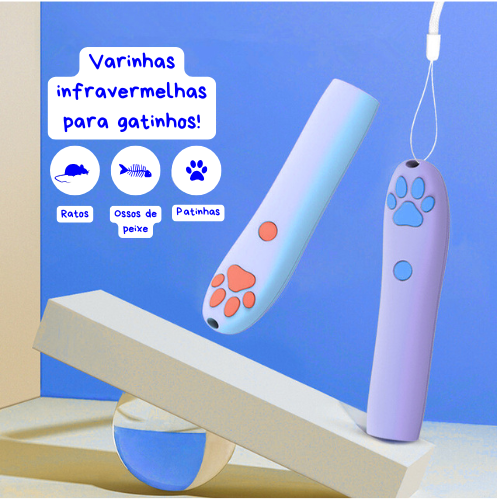 VARINHA LED — BRILHO E DIVERSÃO PARA O SEU GATO!