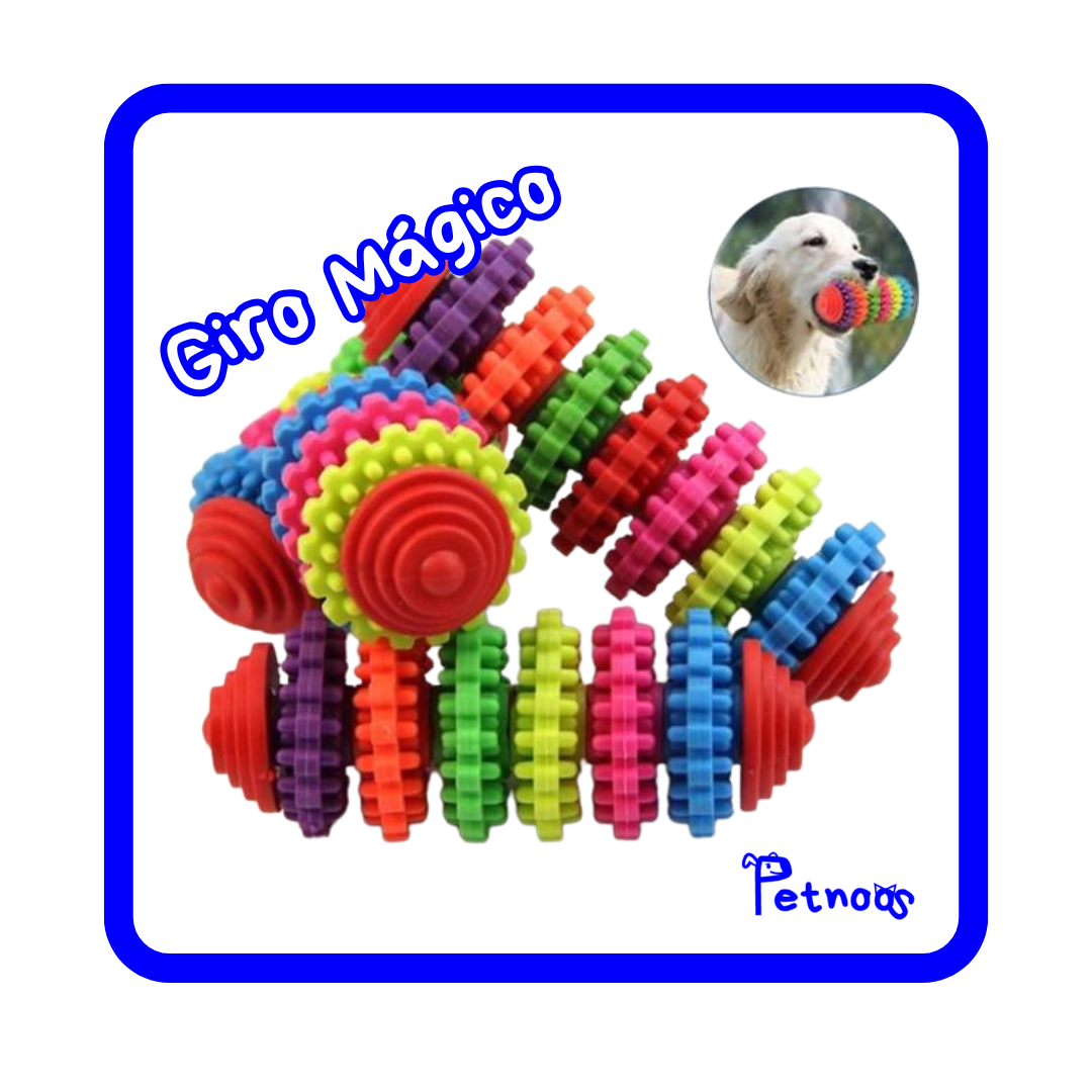GIRO MÁGICO - MORDEDOR COLORIDO PARA DIVERSÃO CANINA!